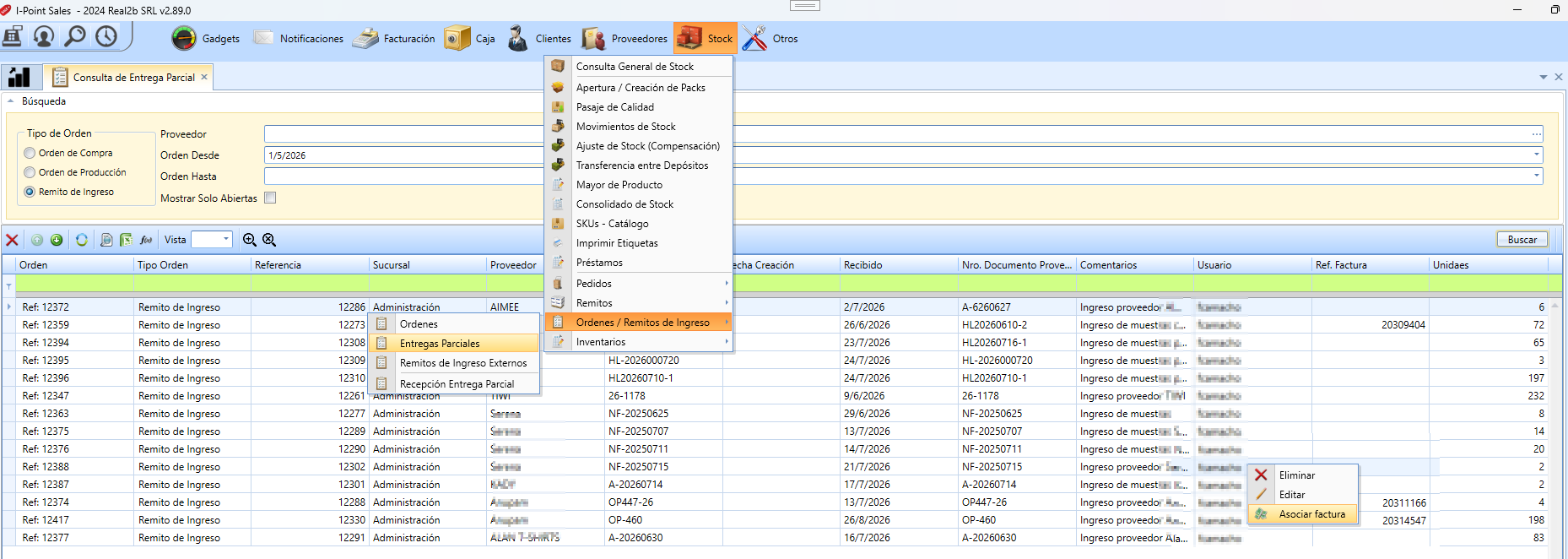 Asociar Invoice A Orden De Ingreso